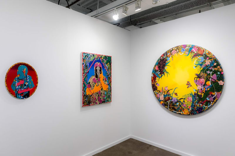 Amir H. Fallah, Genevieve Gaignard, and Wendy White, Dallas Art Fair, 2018