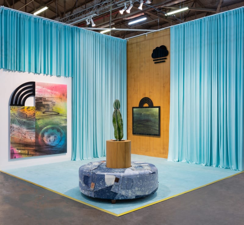 Wendy White. Seafoam (Convertible), 2020. Installation, The Armory Art Show 2020