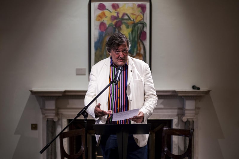 Stephen Fry at the Royal Academy of Arts