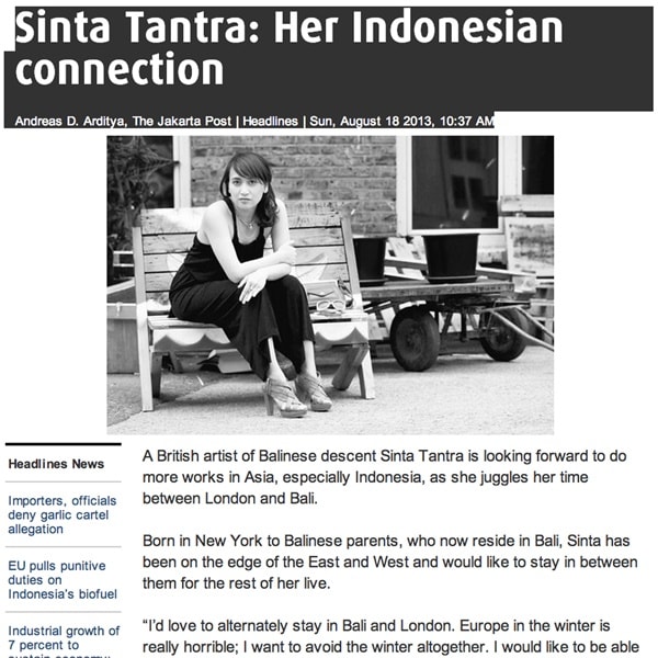 Sinta Tantra: Her Indonesian Connection