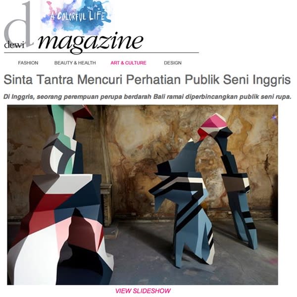 Sinta Tantra Mencuri Perhatian Publik Seni Inggris