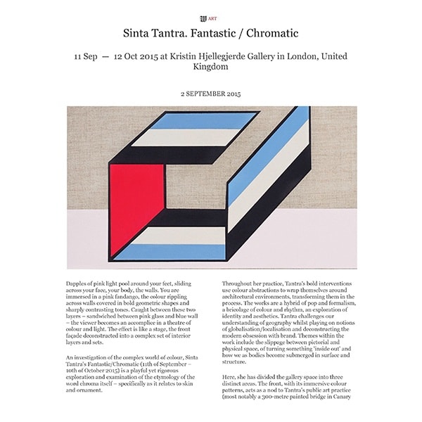 Sinta Tantra. Fantastic/Chromatic