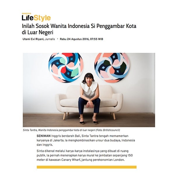 Inilah Sosok Wanita Indonesia Si Penggambar Kota di Luar Negeri