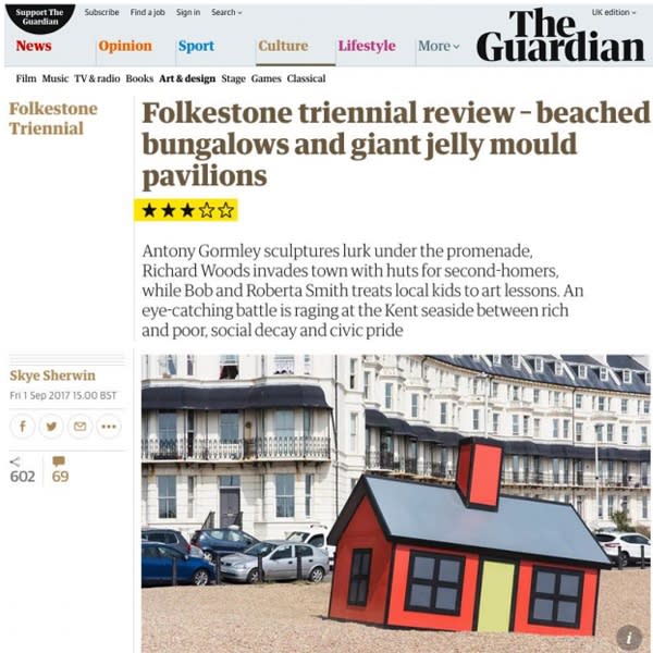 Folkestone triennial review- beached bungalows and giant jelly mould pavilions