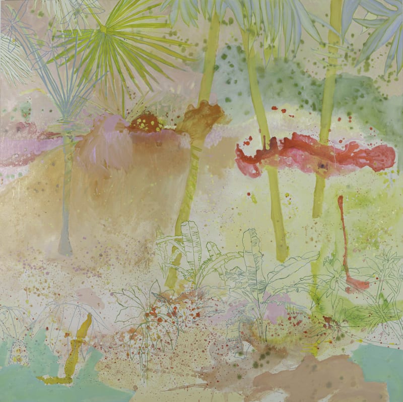 Gökotta, oil on canvas, 180 x 180 cm