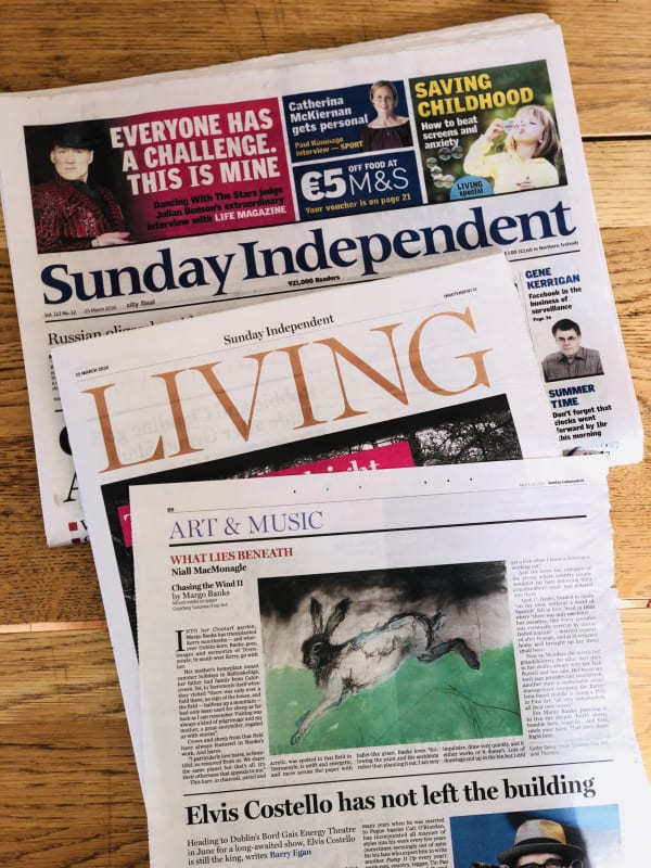 MARGO BANKS feature in Sunday Independent