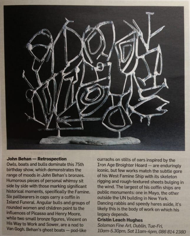 JOHN BEHAN: Retrospection