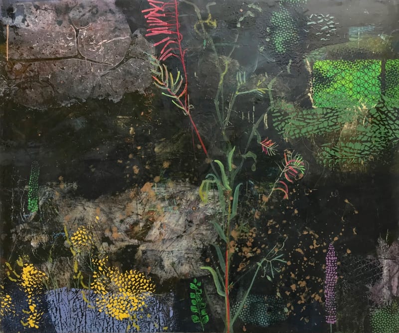 Downstreams, oil on canvas, 100 x 120 cm