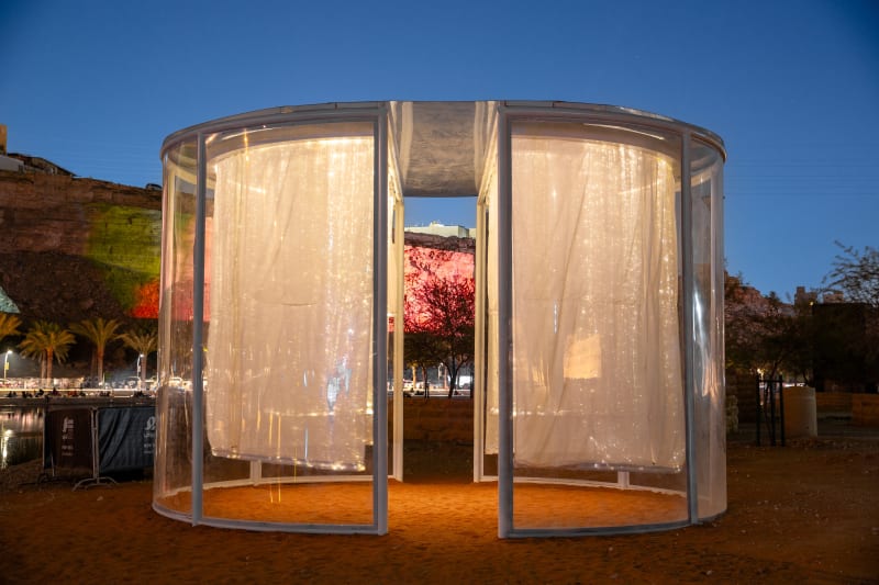 Journey Through the Ripples of the Sand, Noor Riyadh Festival, Hana Almilli