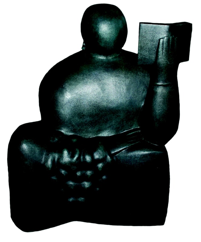 Adam Henein, The Reader, 40x30x20cm, Bronze 1955