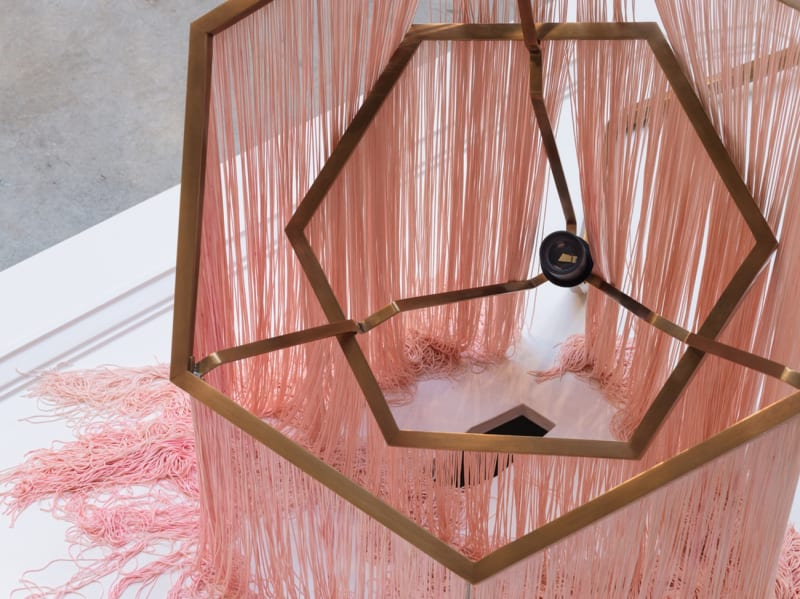 image of martin boyce pink lamp