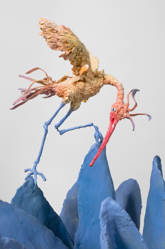 Djurberg and Berg bird sculpture