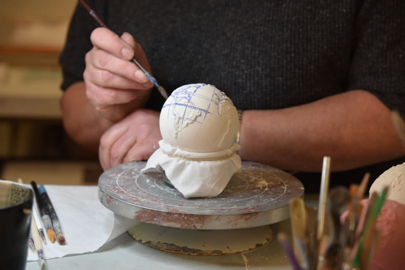 Live Globemaking Demonstration, with Loraine Rutt of The Little Globe Co.