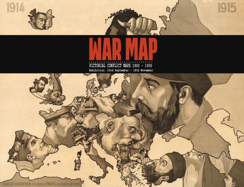 War Map, Pictorial Conflict Maps, 1900-1950