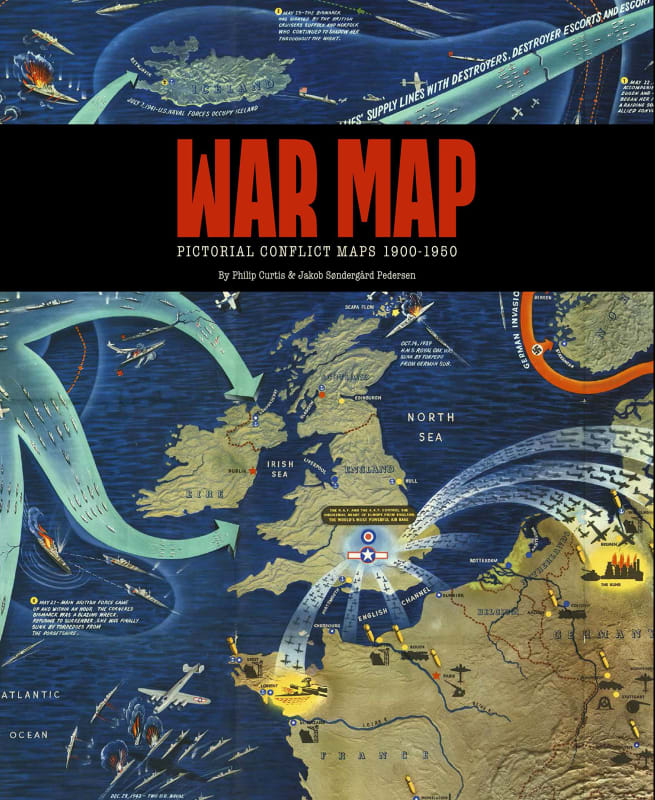 War Map, Pictorial Conflict Maps, 1900-1950