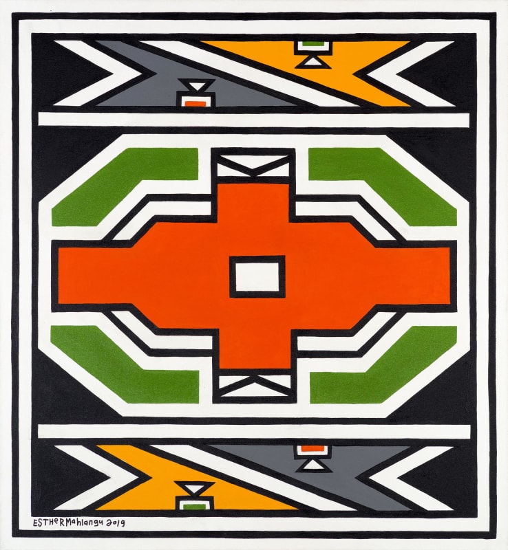 Original Dr Esther Mahlangu Ndebele painting