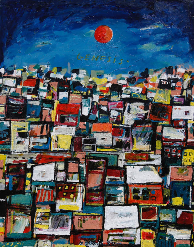 Edozie Anedu, Genesis, 2020. Oil on canvas. Courtesy the kó gallery.