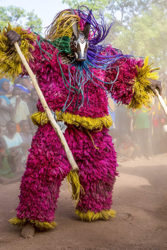 Carol Beckwith and Angela Fisher | Raffia Animal Mask, Burkina Faso | 2014