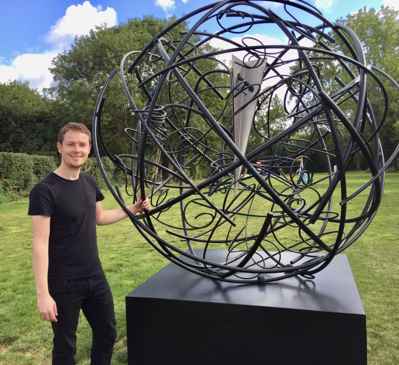 Mark Beattie Insitu Shot with sculpture