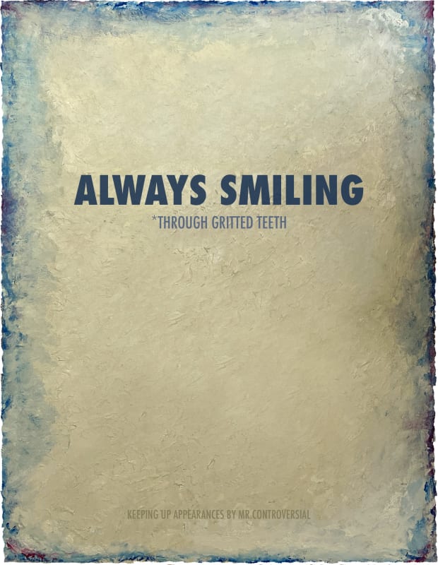 Mr Controversial, Artist, Always Smiling, IT'S ALL JUST F*CKING WORDS, Turner Art Perspective, Essex Art Gallery