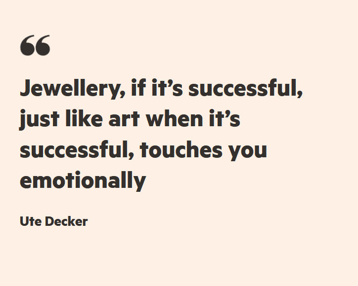 Demand for unique pieces drives jewellery and art worlds together