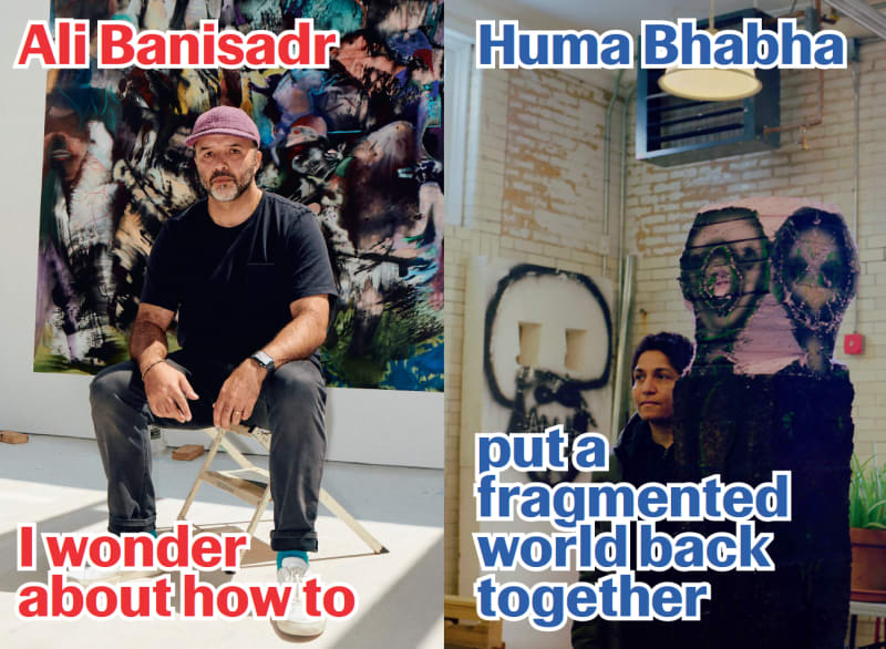 Featured in Elephant: Ali Banisadr in conversation with Huma Bhabha