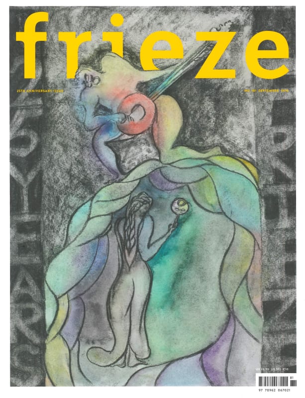Chris Ofili creates an exclusive cover for frieze twenty-fifth anniversary issue