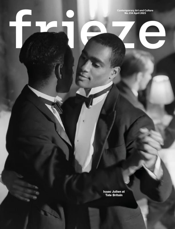 Isaac Julien features on the cover of April’s Frieze