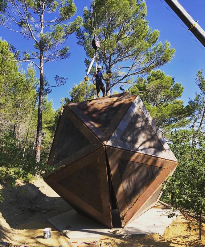 New permanent commission Schism by Conrad Shawcross, opening at Château La Coste