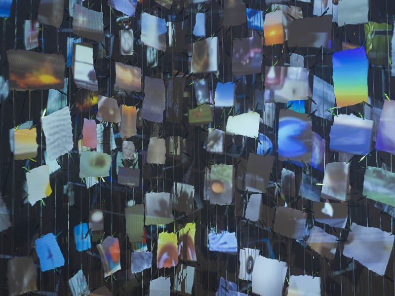 Sarah Sze’s Pictures at an Exhibition, is on view as part of the Thailand Biennial