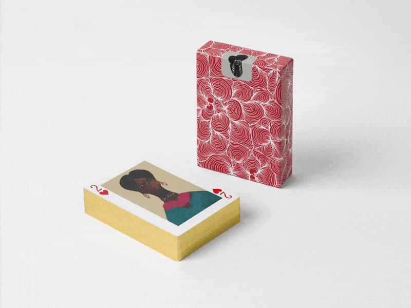 Chris Ofili, Afro Muses Playing Cards