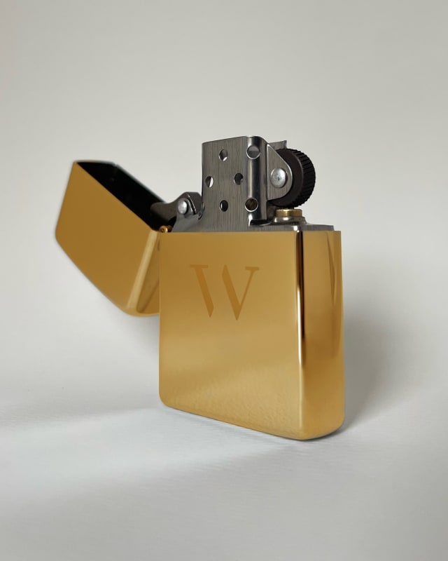 Wilks Chaplin Studio Polished Brass Lighter (Gold), $36.00