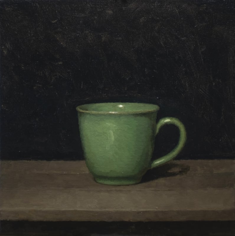 Green Cup IV, 2021 oil on linen 10 x 10 inches