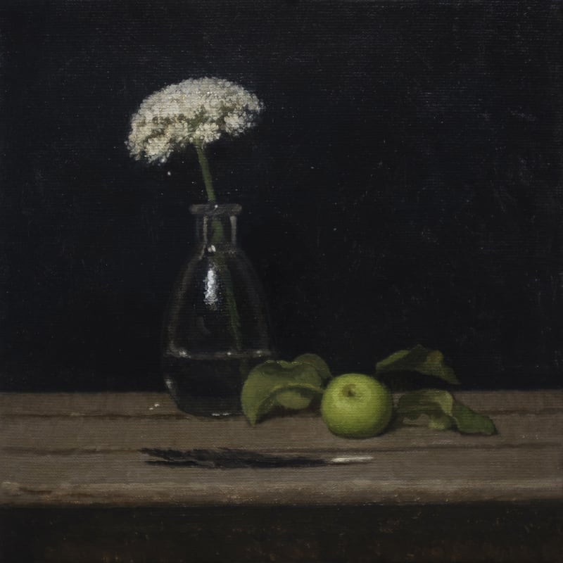 Milk Parsley, Windfall and Feather, 2021 oil on linen 12 x 12 inches