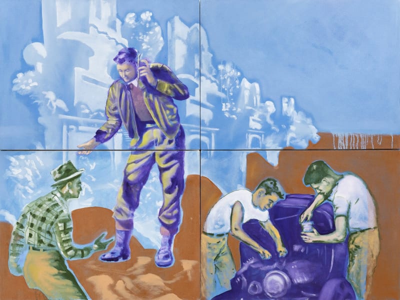 Marcelo Amorim Sem título, 2015 óleo sobre tela 120 x 160 cm Série: Maquinal