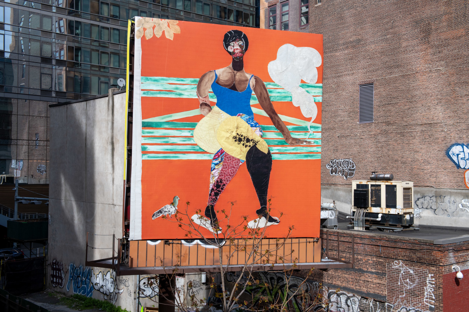 Tschabalala Self presents two works for the High Line – Moynihan Connector Billboard, New York