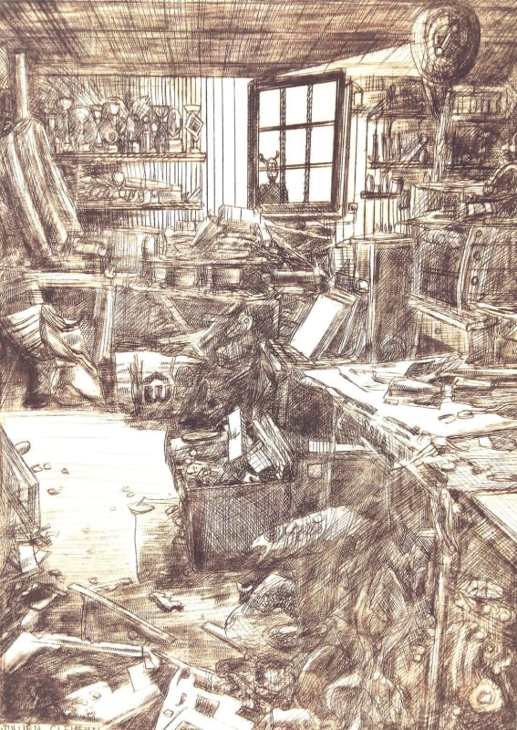 Visiteur à l'atelier