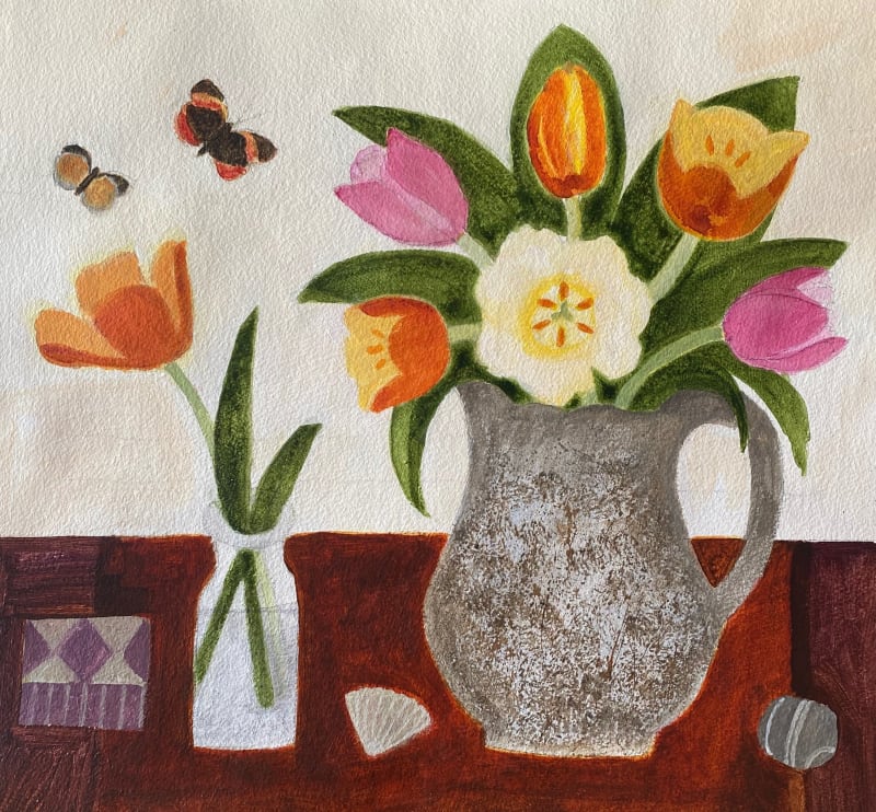 Butterflies & Tulips