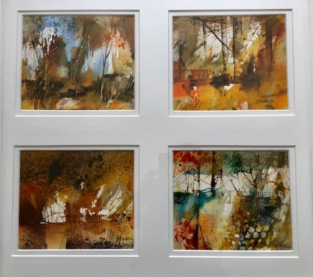 When Autumn Leaves Quadtych