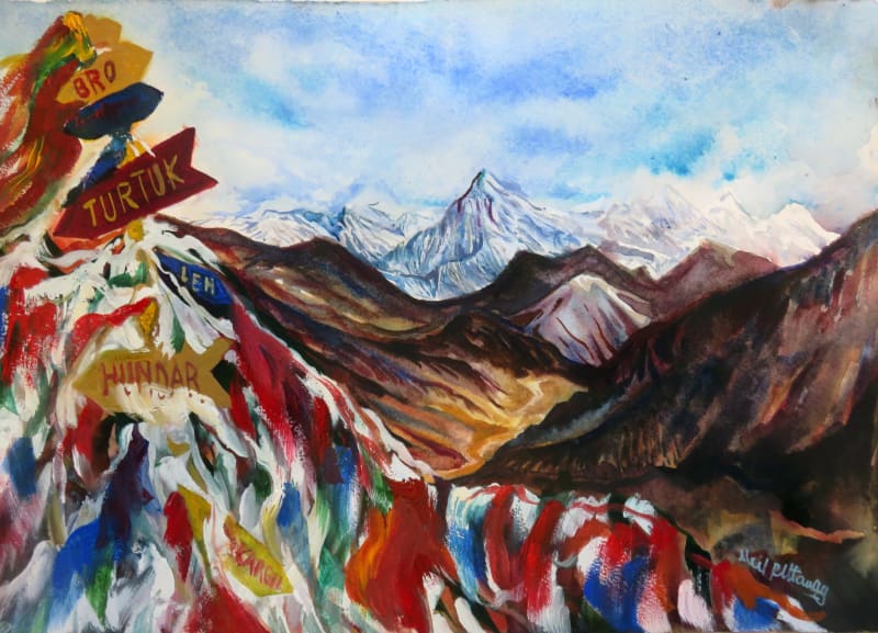View from the Top of Khardungla Pass at 17982 ft Ladakh