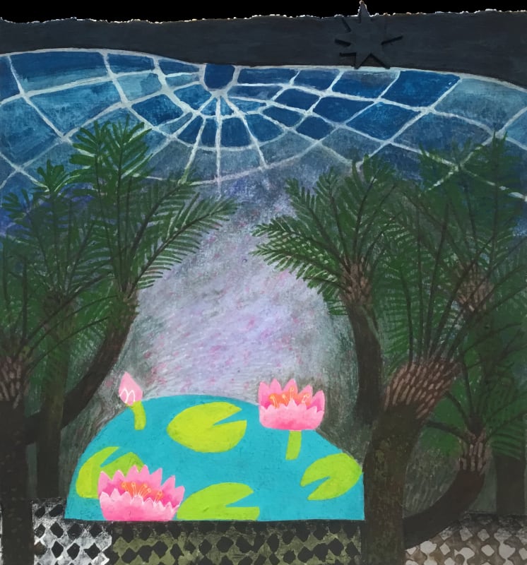 Tree Ferns at Night