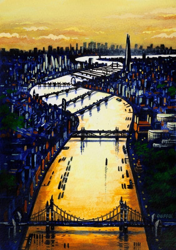 Thames Bridges - Looking East
