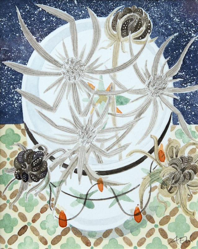 Teabowl with Garden Seedheads