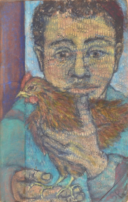 Child Holding a Chicken
