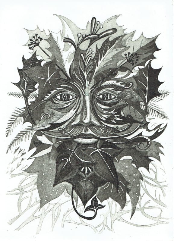 Winter Green Man