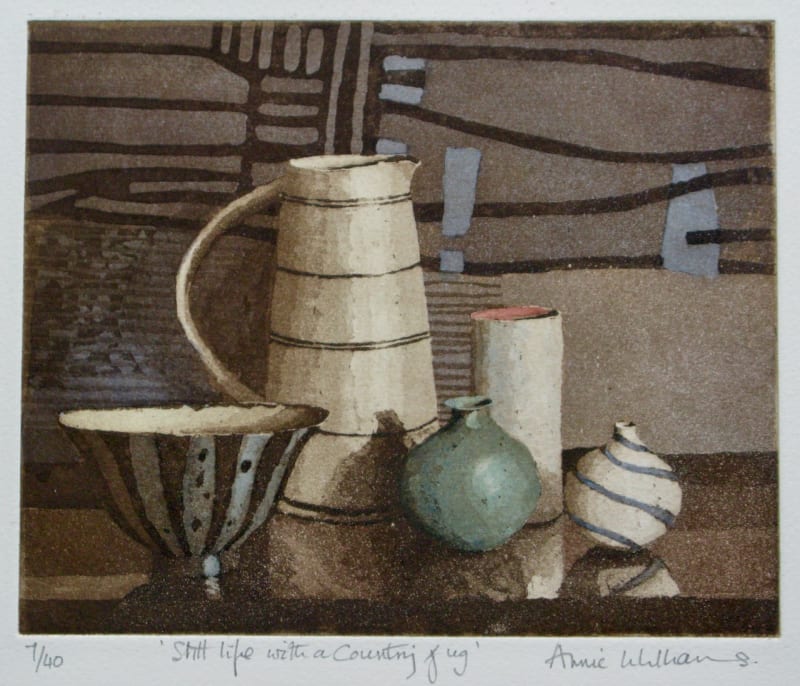 Annie Williams RWS RE, Still Life with a Country Jug