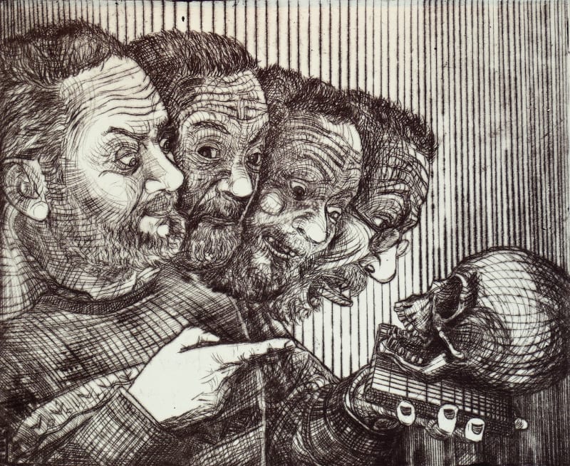 Confrontations à l'autoportrait final (hommage à Hamlet)