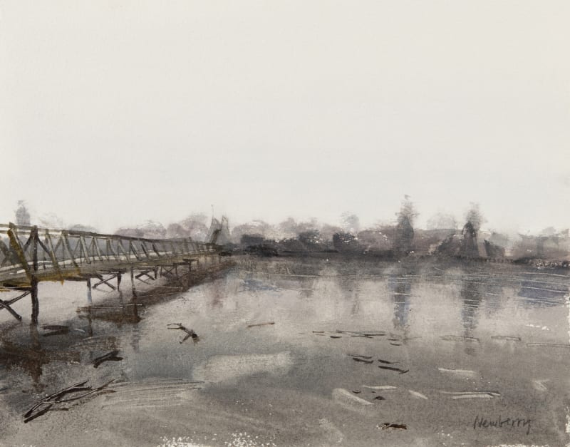 Ice, Hinksey Lake, Oxford