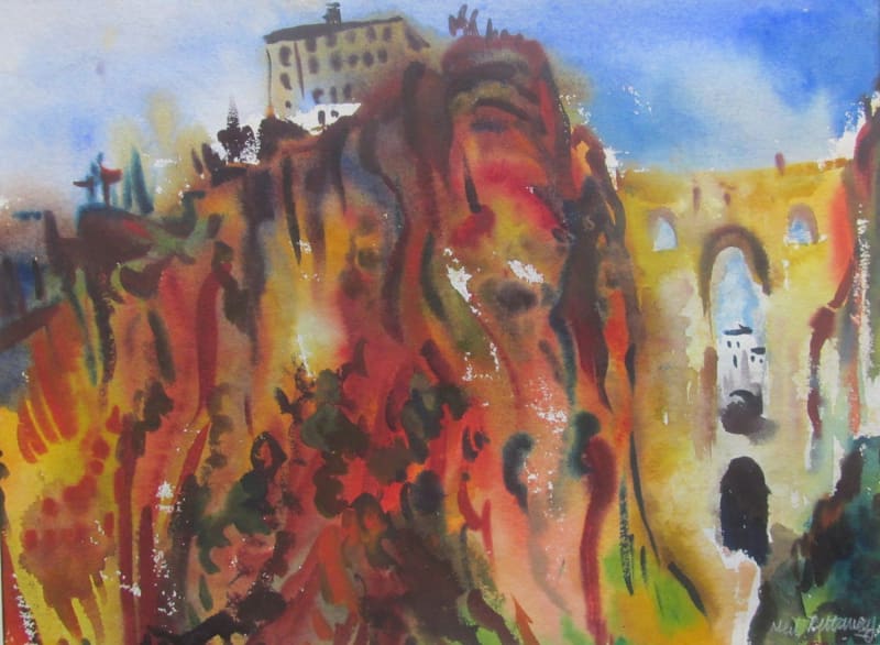 The Bridge and Gorge at Ronda, Spain