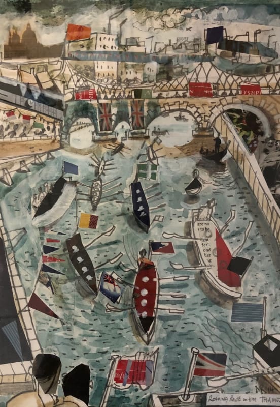 Rowing Race on the Thames 2014